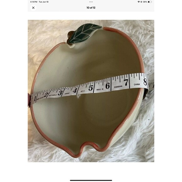 Seagrove Pottery North Carolina Kovack Pottery MK Apple Nesting Bowls VTG 1995 - Picture 10 of 12